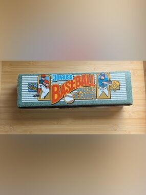 1989 Donruss Leaf Baseball Puzzle & Cards Open Box Some Sealed Packs Collectors